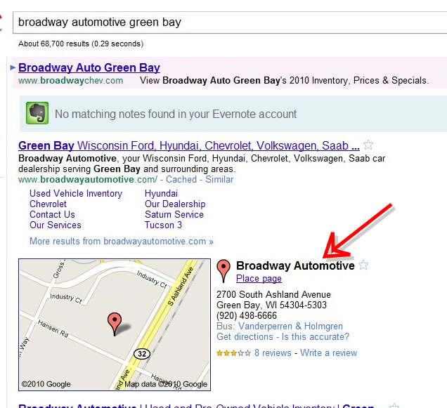 Google Place Page